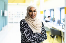 Sundus Osman, KTU medical physics master's student from Sudan